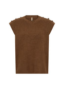 Avalon 1 Sleeveless Jumper - Toffee