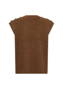 Avalon 1 Sleeveless Jumper - Toffee