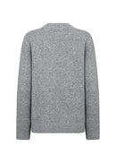 Audrey 2 Bold Print Jumper - Grey Melange