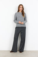 Nessie 73 Pearl Embellished Jumper - Grey Melange