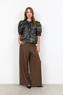 April1 Floral Pattern Jacket - Black Combi