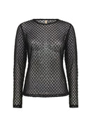 Asima 1 Mesh Overlay T-Shirt - Black