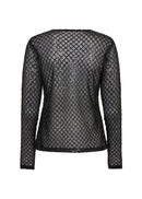 Asima 1 Mesh Overlay T-Shirt - Black