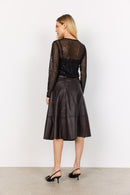 Asima 1 Mesh Overlay T-Shirt - Black