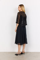 Asima 2 V Neck Sequins Cardigan - Black