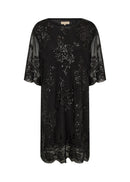 Aube 3 Sequin Detail Dress - Black