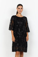 Aube 3 Sequin Detail Dress - Black