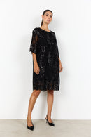 Aube 3 Sequin Detail Dress - Black