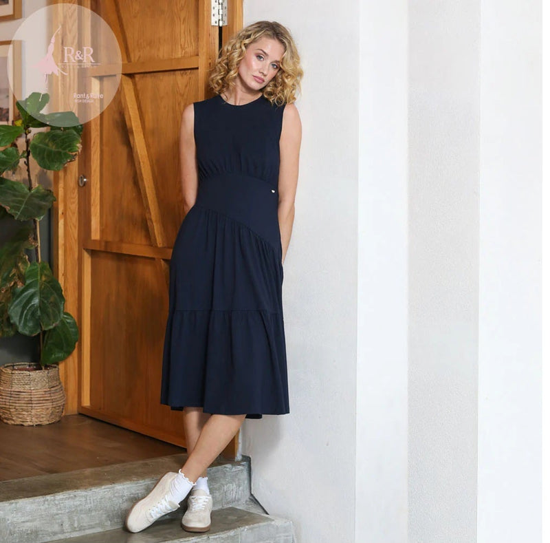 Sarah Dress - Navy