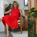 Sarah Dress - Tomato