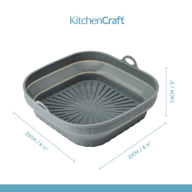 Collapsible Air-Fryer Liner Rectangle - 20 x 20 x 6CM