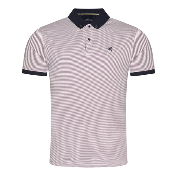 Chorley Polo Shirt - Mauve Stripe