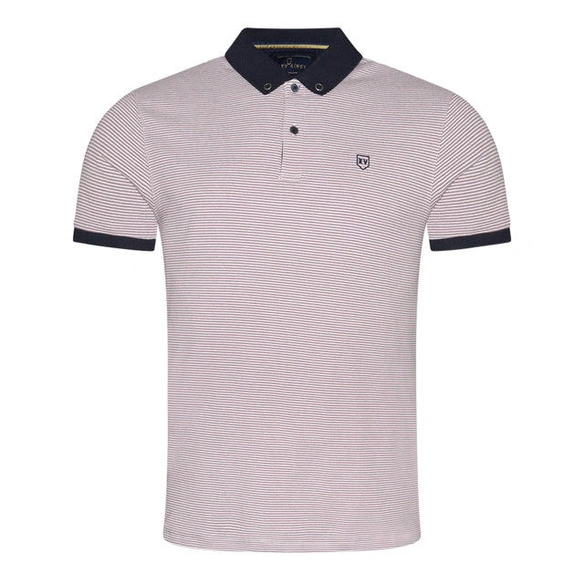 Chorley Polo Shirt - Mauve Stripe