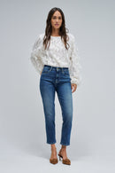 True Cropped Slim Jean - Blue