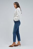 True Cropped Slim Jean - Blue