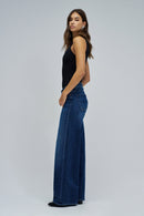 Low Rise Wide Jean - Blue