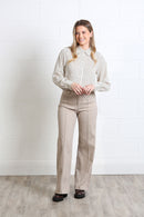 Stella Stripe Shirt - Brown/white