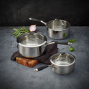 James Martin 3 Piece Saucepan Set