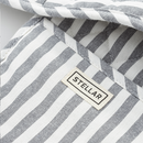 100cm Double Oven Mit - Grey Stripe