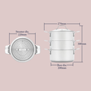 22cm 3 Tier Steamer Set