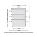 24cm 3 Tier Steamer Set
