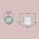20cm Bain Marie Porringer Set