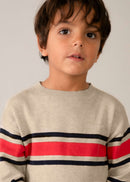 Striped Jumper - Tomato