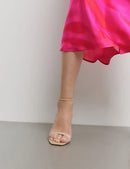 At The Riviera Long Skirt - Magenta Print