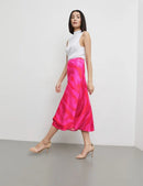 At The Riviera Long Skirt - Magenta Print