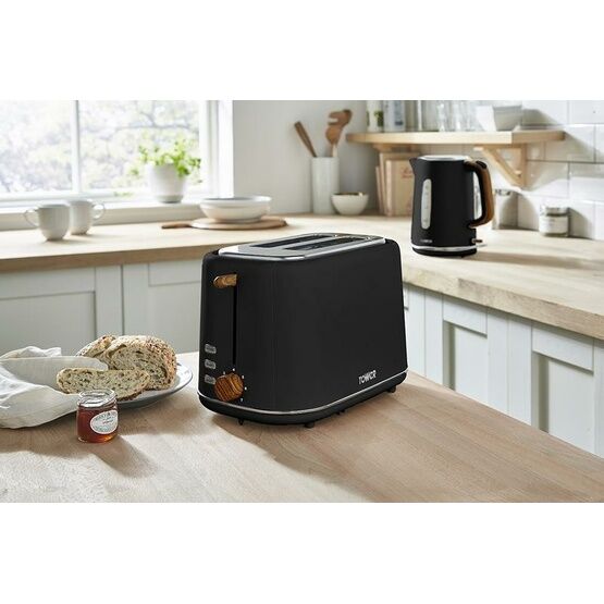 Scandi 800W 2 Slice Toaster - Black