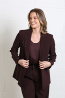 Tabitha Tailored Blazer - Aubergine