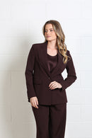 Tabitha Tailored Blazer - Aubergine