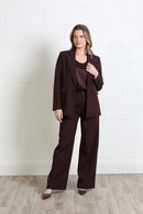 Tabitha Tailored Blazer - Aubergine