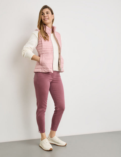 Blue Dimension Padded Gilet - Rose