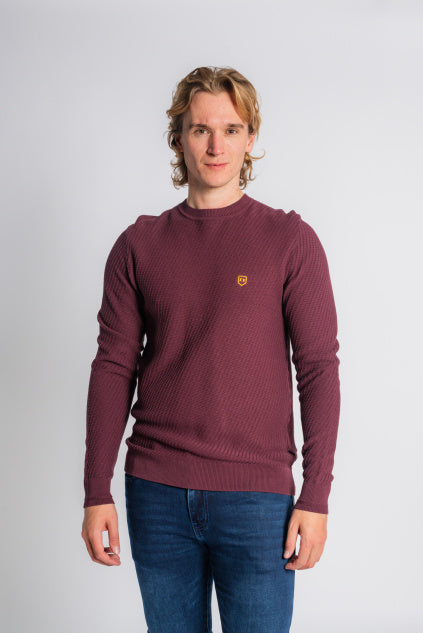 Tarbes Round Neck Jumper - Plummet
