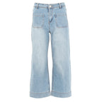 Teddie Crop Jean - Ice Blue