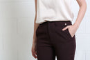 Valerie Slim Trouser - Aubergine