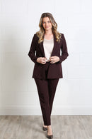 Valerie Slim Trouser - Aubergine
