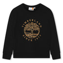 Front Print Sweatshirt - Black