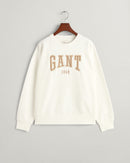 Logo Round Neck Sweater - Eggshell