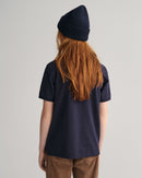 Shield Pique Polo - Evening Blue