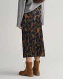 Rope Print Skirt - Evening Blue