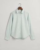 Tonal Poplin Striped Shirt - Dusty Turquoise