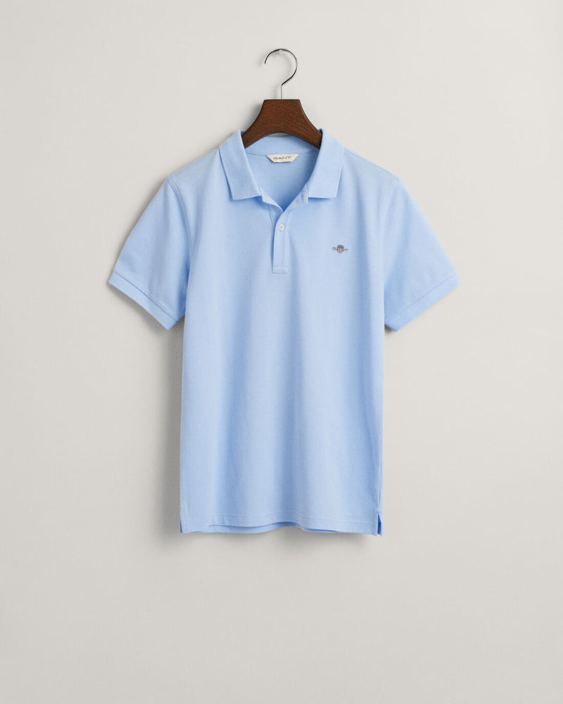Shield Pique Polo - Shade Blue