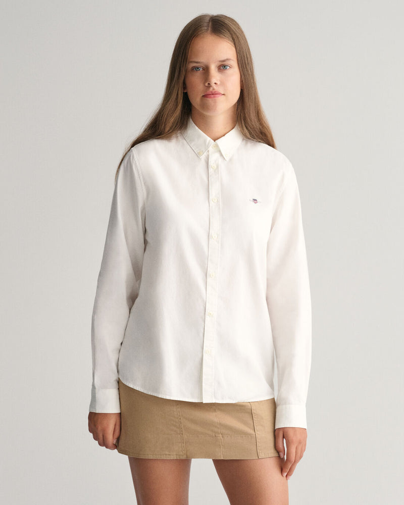 Shield Oxford Buttondown Shirt - White