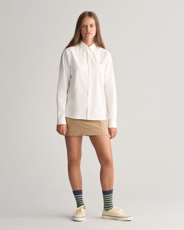 Shield Oxford Buttondown Shirt - White