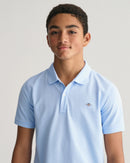 Shield Pique Polo - Shade Blue