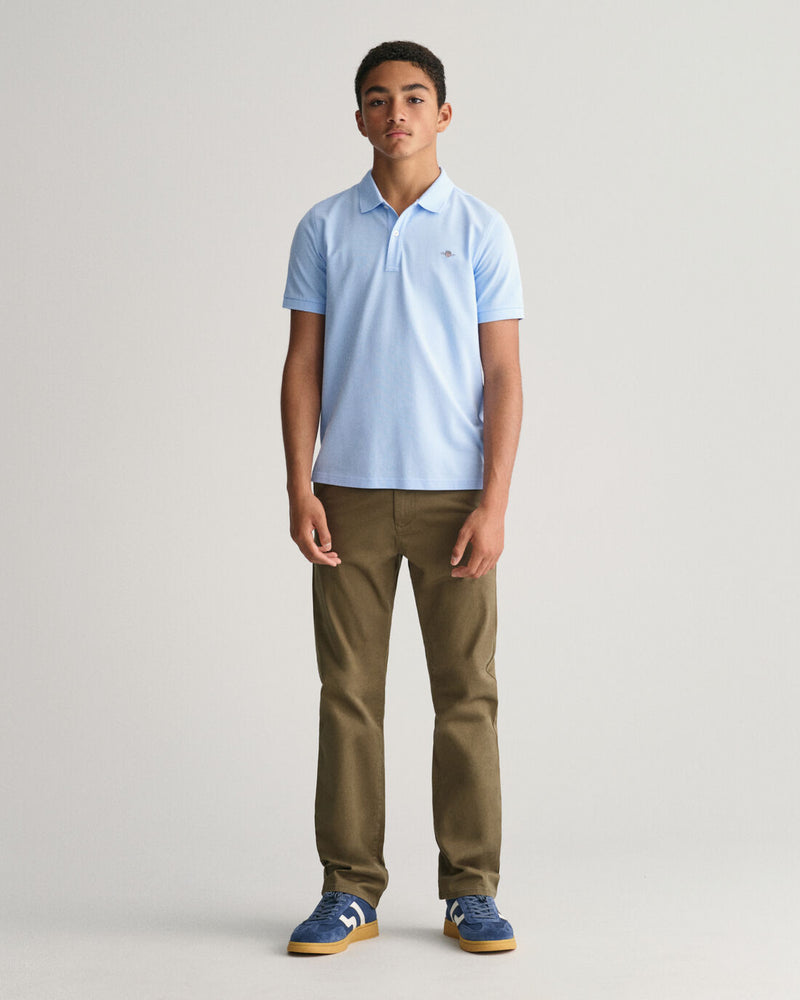 Shield Pique Polo - Shade Blue