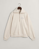 Arch Half Zip Sweater - Oat Melange