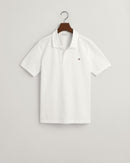 Shield Pique Polo - White